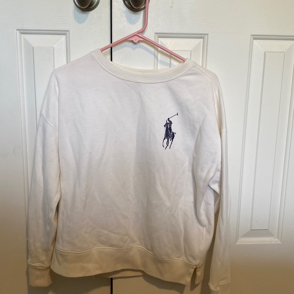 Ralph Lauren Polo White Crewneck Barely Worn